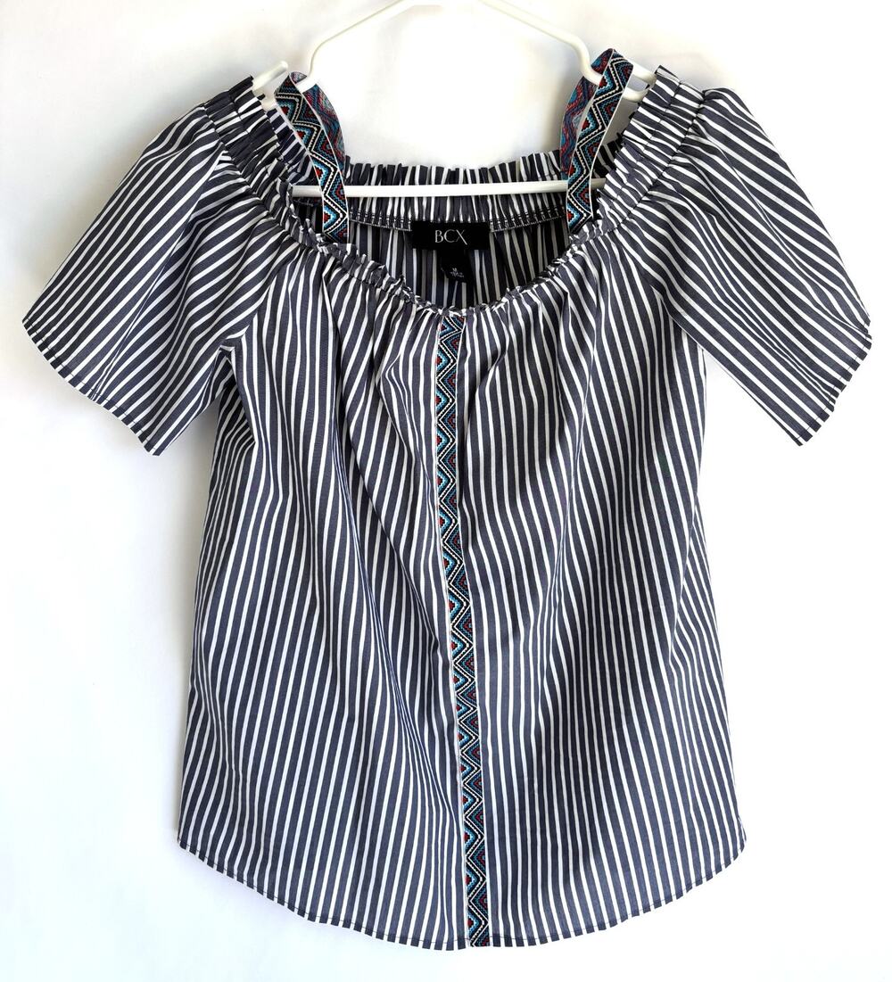 BCX Women's Striped Top Size M